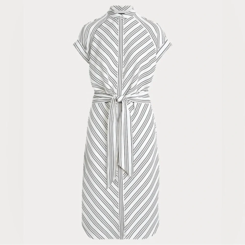 🔥 NWT Lauren Ralph Lauren stripped shirt dress size 14 - Picture 6 of 11